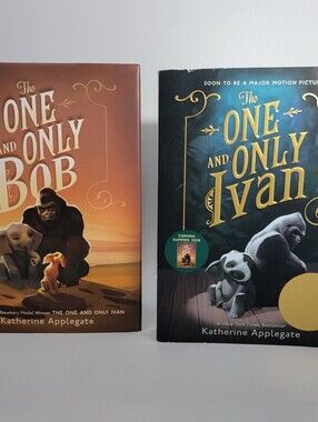 Set Of 2 The One And Only Bob HC DJ AND Ivan SC by Katherine Applegate Age 8-12
